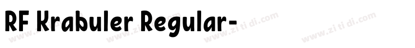 RF Krabuler Regular字体转换 RF Krabuler Regular字体转换